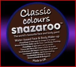 SNAZAROO 50 FACE PAINT 18ML POT DARK BROWN