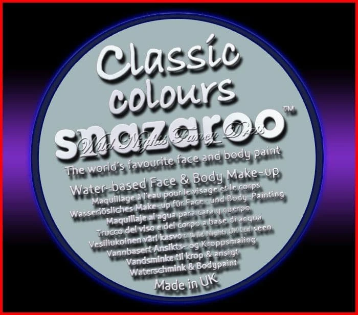 SNAZAROO 50 FACE PAINT 18ML POT LIGHT GREY 1 SNAZAROO 50 FACE PAINT 18ML POT LIGHT GREY