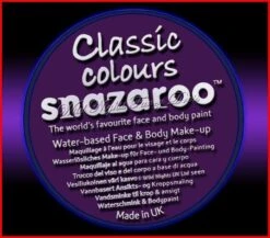 SNAZAROO 50 FACE PAINT 18ML POT PURPLE