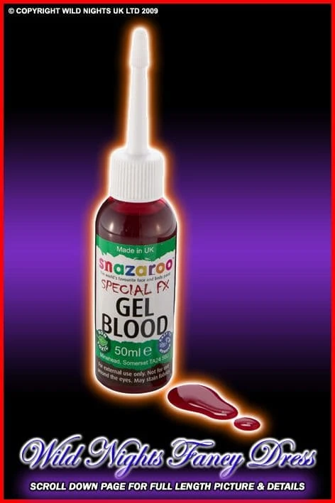 SNAZAROO FACE PAINT GEL BLOOD DARK RED 50ML 1 SNAZAROO FACE PAINT GEL BLOOD DARK RED 50ML