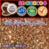 SNAZAROO FACE PAINT GLITTER DUST RED GOLD 12ML TUB