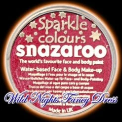 SNAZAROO PROFESSIONAL FACE PAINT SPARKLE RED 18ML