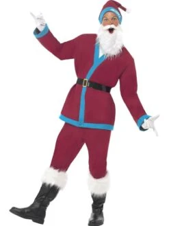Smiffy's Supporters Santa Costume Claret 22671