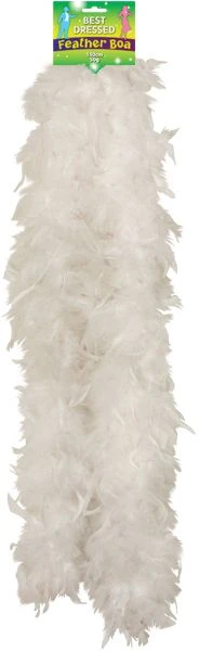 Feather Boa White 150cm U07091